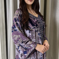 Printed Pure Velvet Handmade