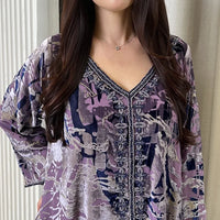 Printed Pure Velvet Handmade