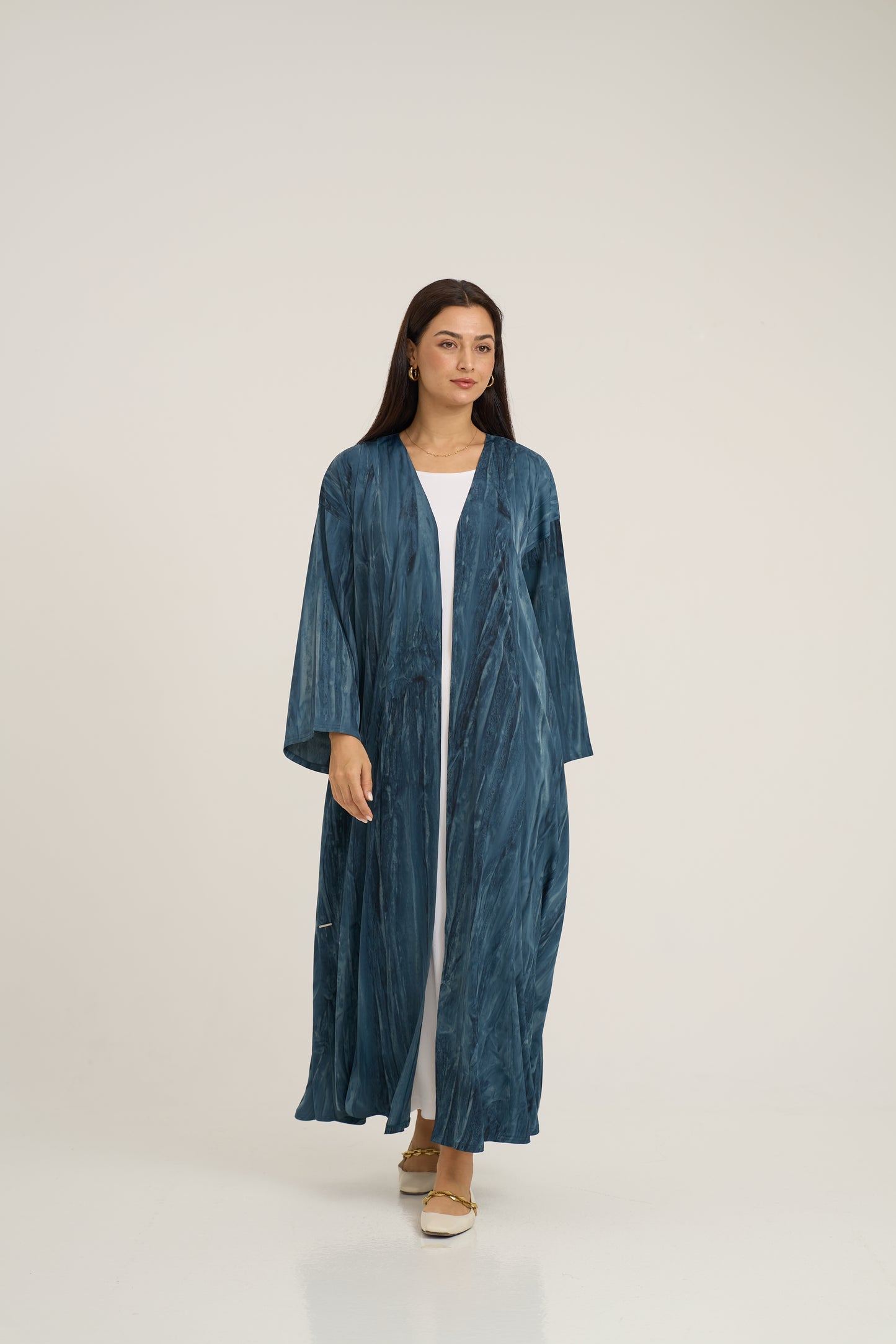 Printed Light Crepe Abaya