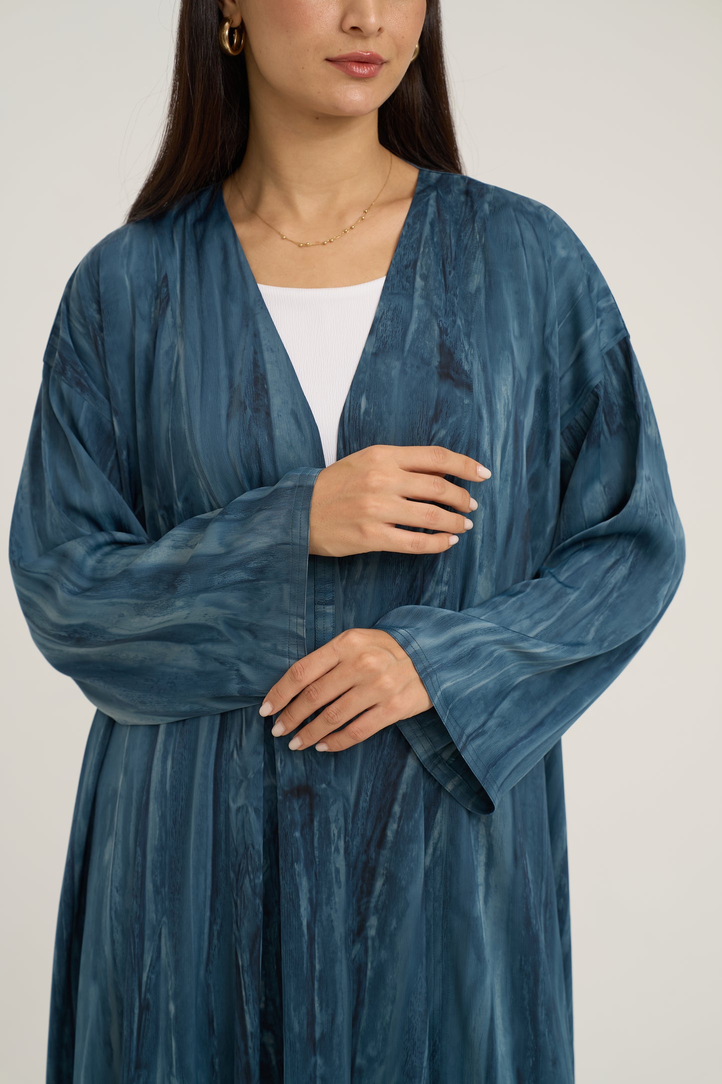 Printed Light Crepe Abaya