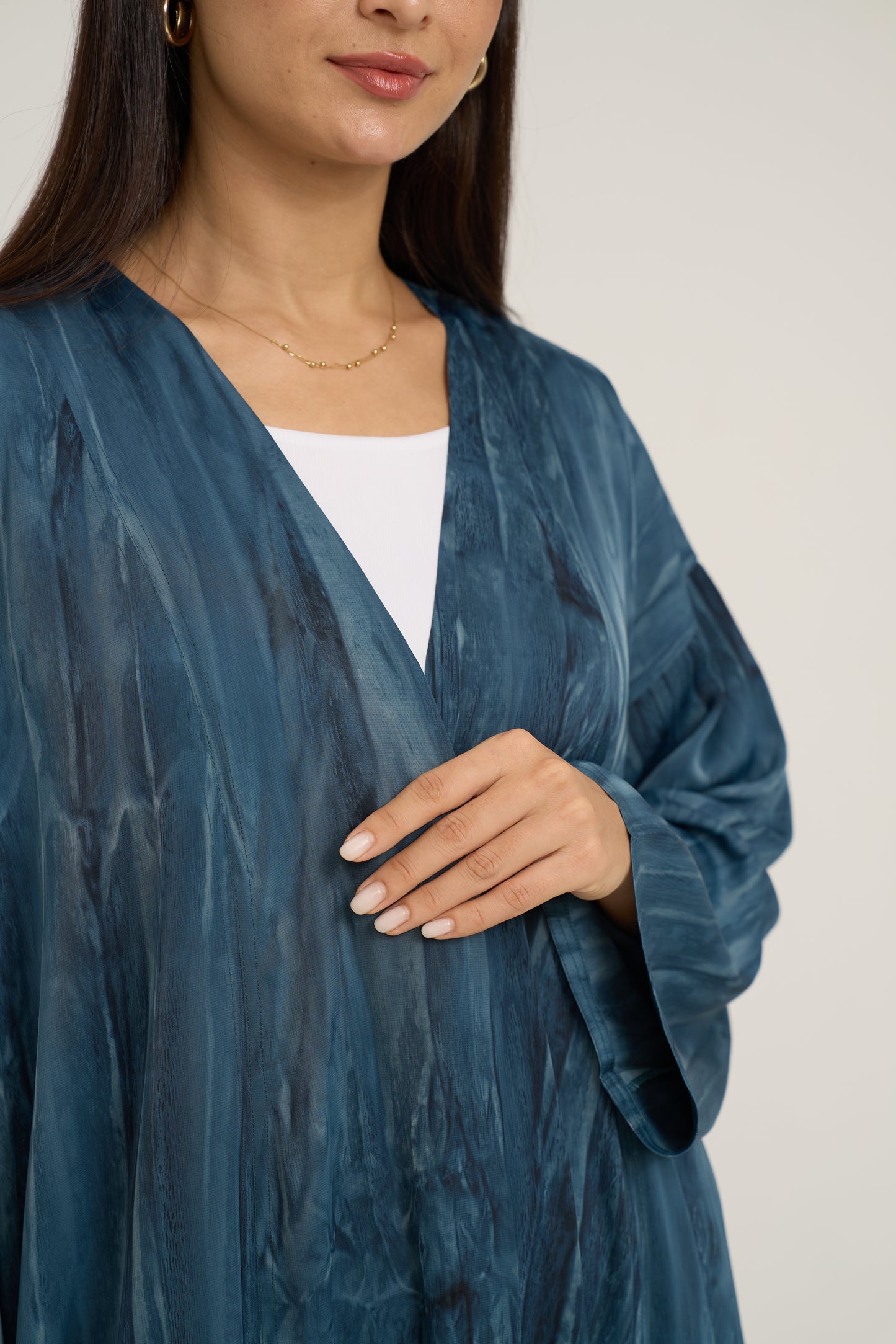 Printed Light Crepe Abaya