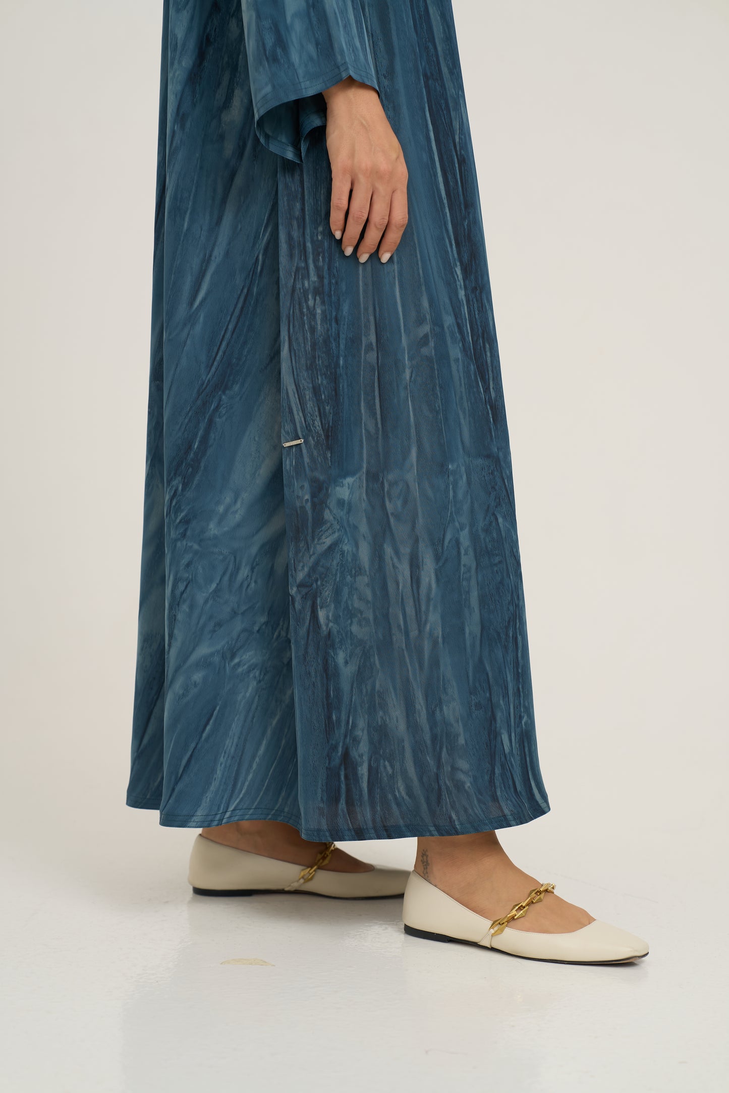 Printed Light Crepe Abaya