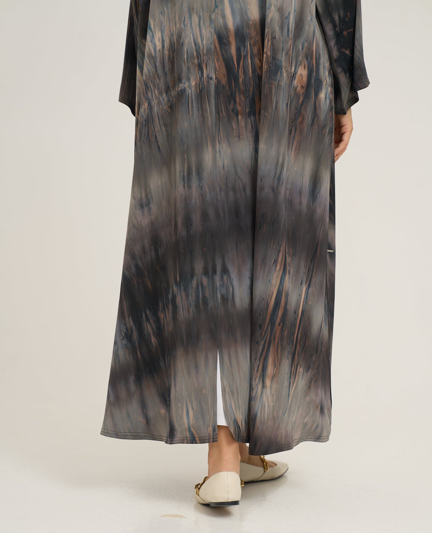 Printed Light Crepe Abaya