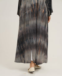 Printed Light Crepe Abaya