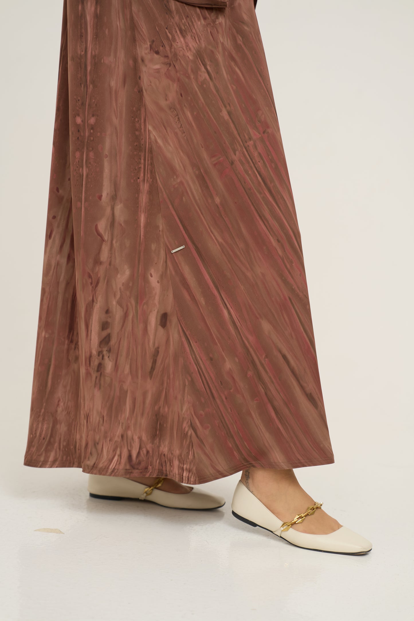 Printed Light Crepe Abaya