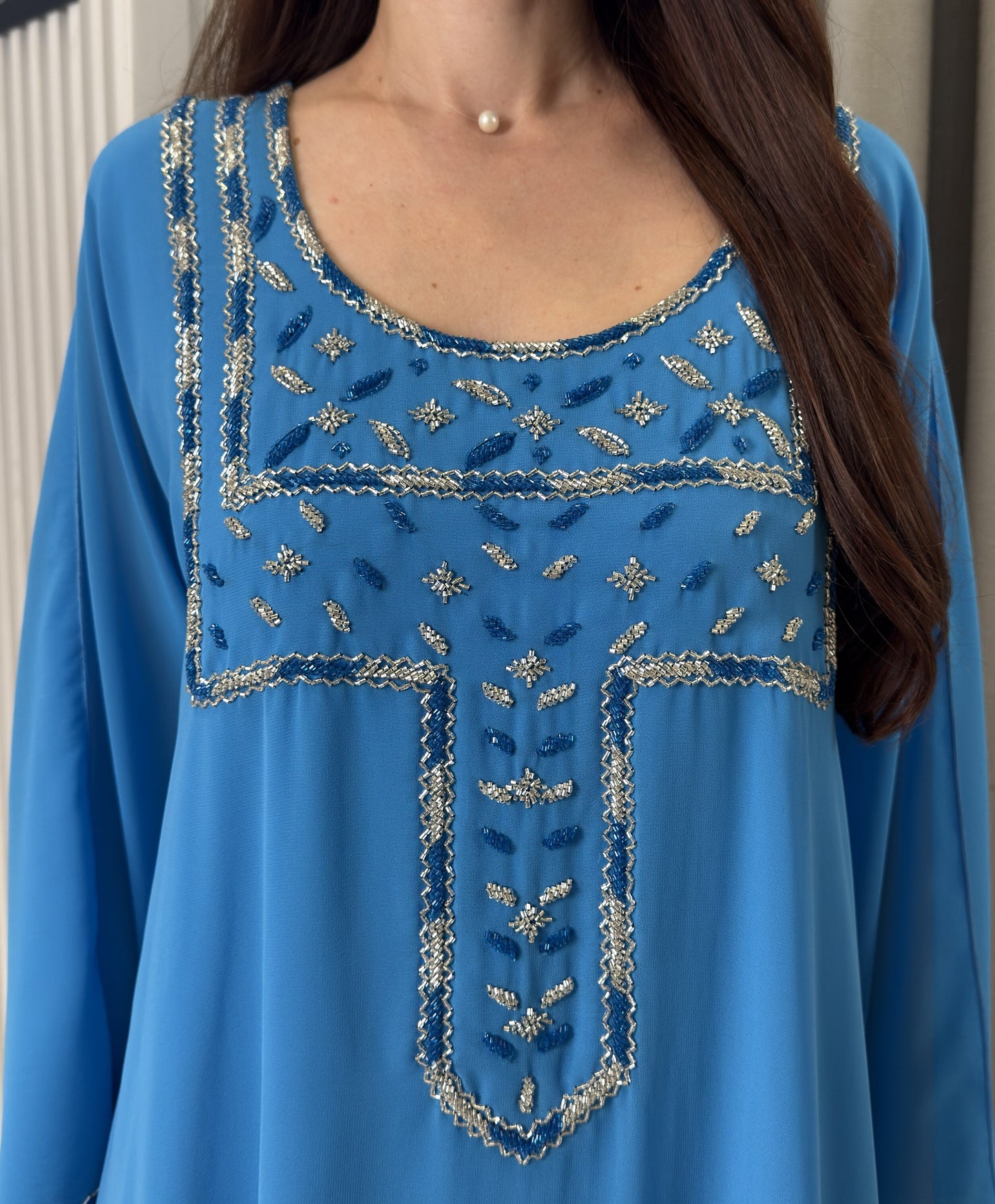 2 Pc Chiffon Handmade Embroidery