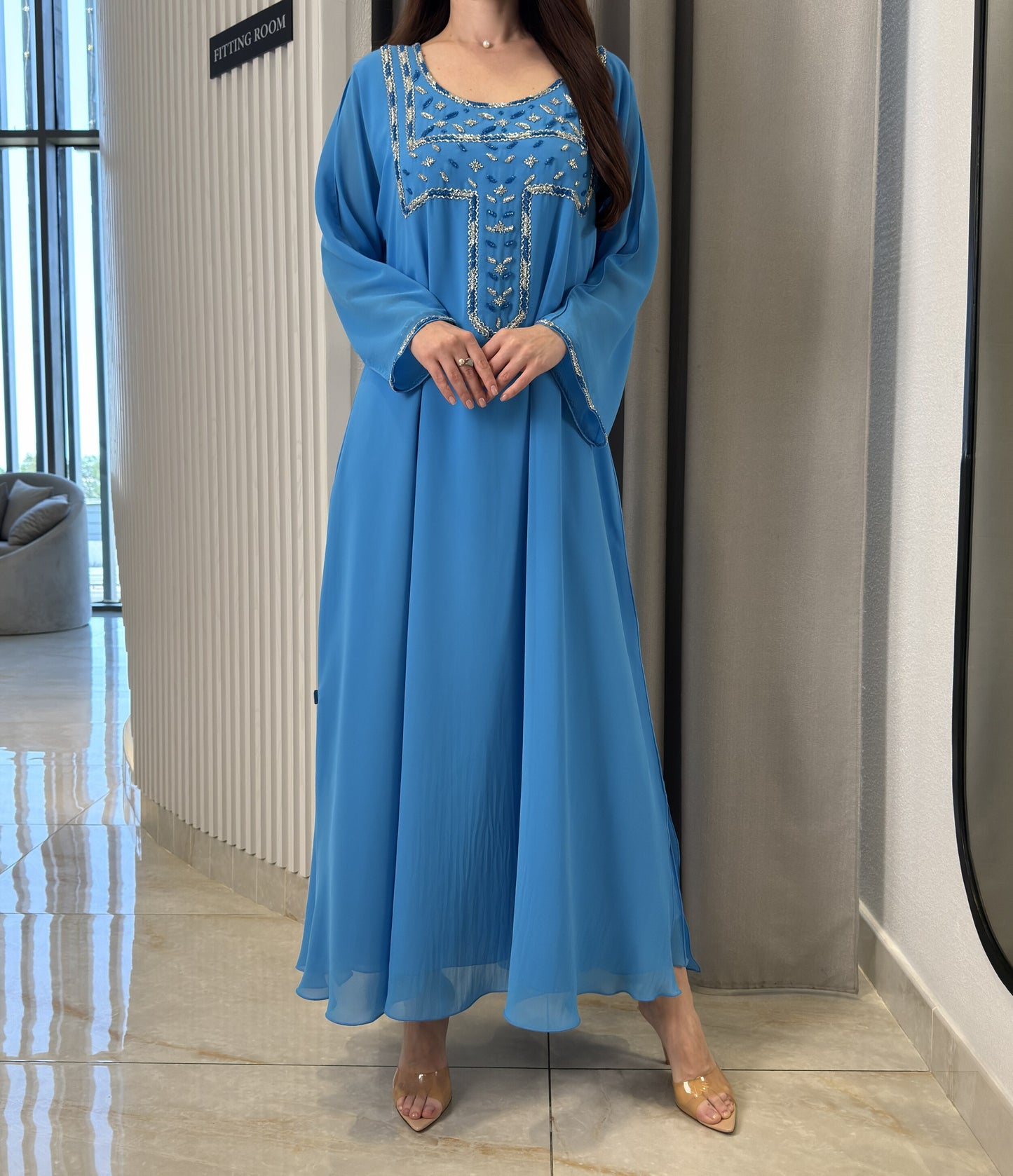 2 Pc Chiffon Handmade Embroidery