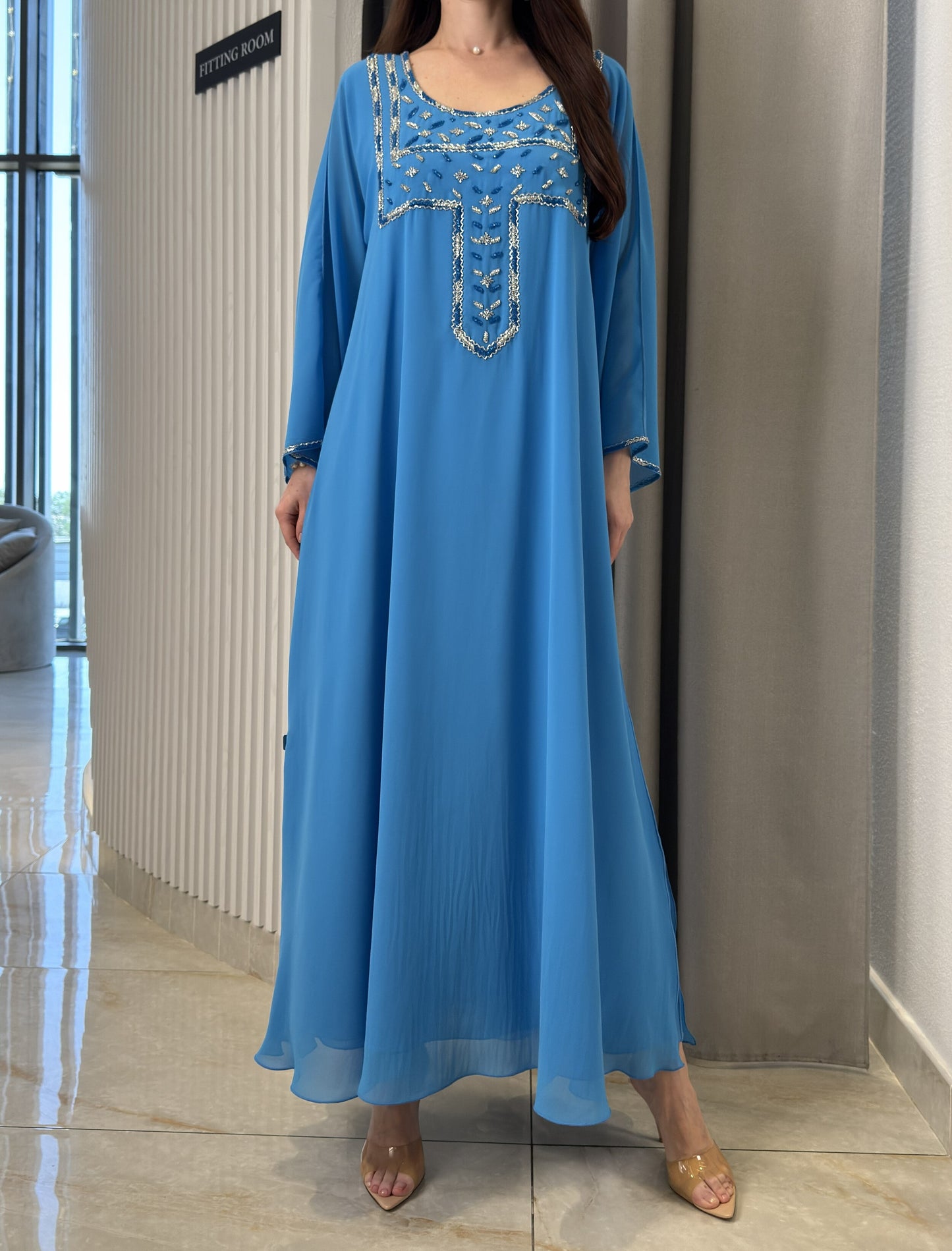 2 Pc Chiffon Handmade Embroidery