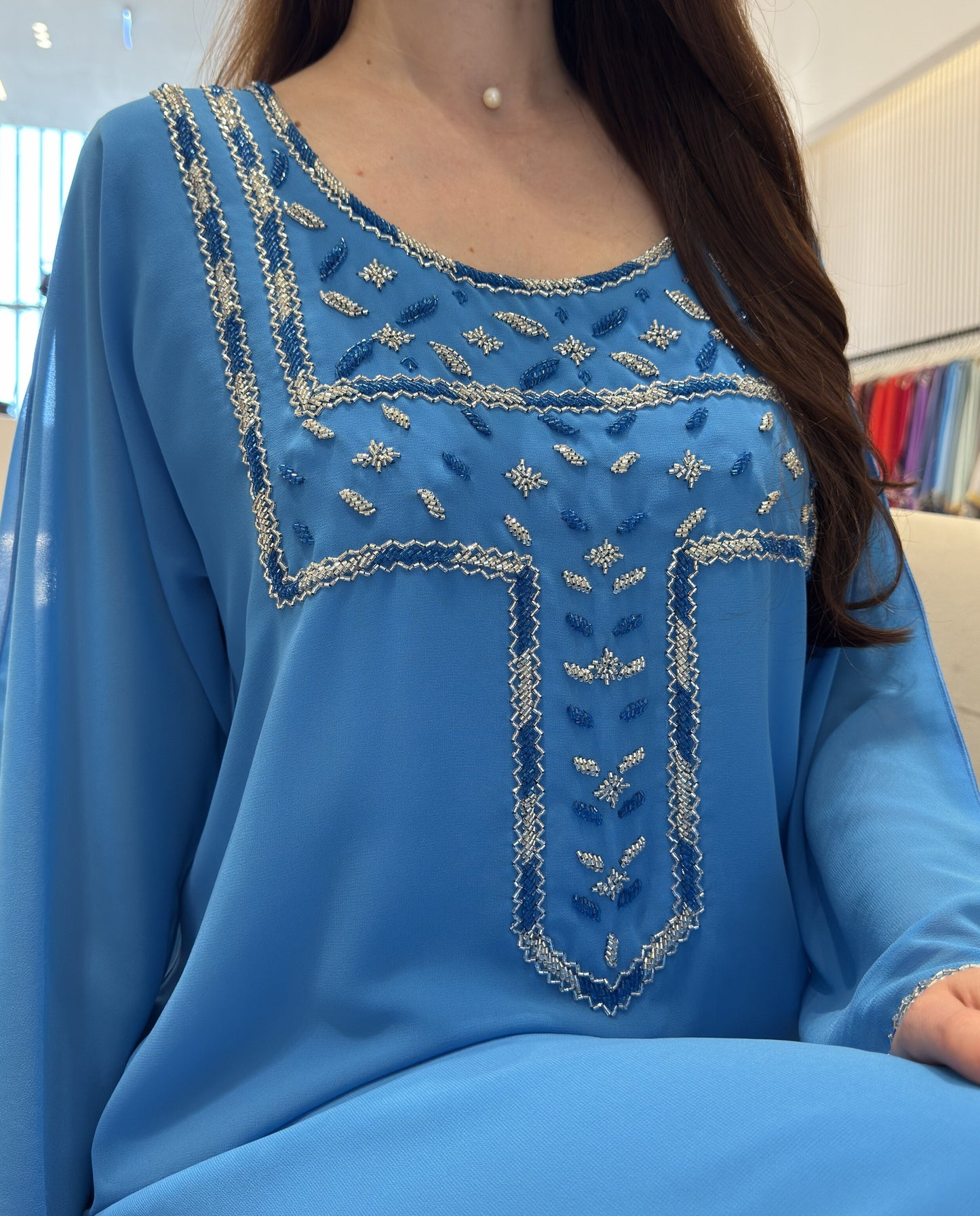 2 Pc Chiffon Handmade Embroidery