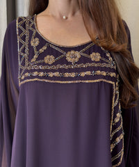 2 Pc Chiffon Handmade Embroidery