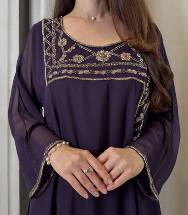 2 Pc Chiffon Handmade Embroidery