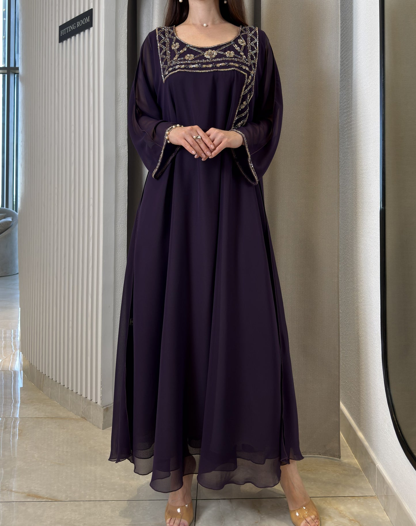 2 Pc Chiffon Handmade Embroidery