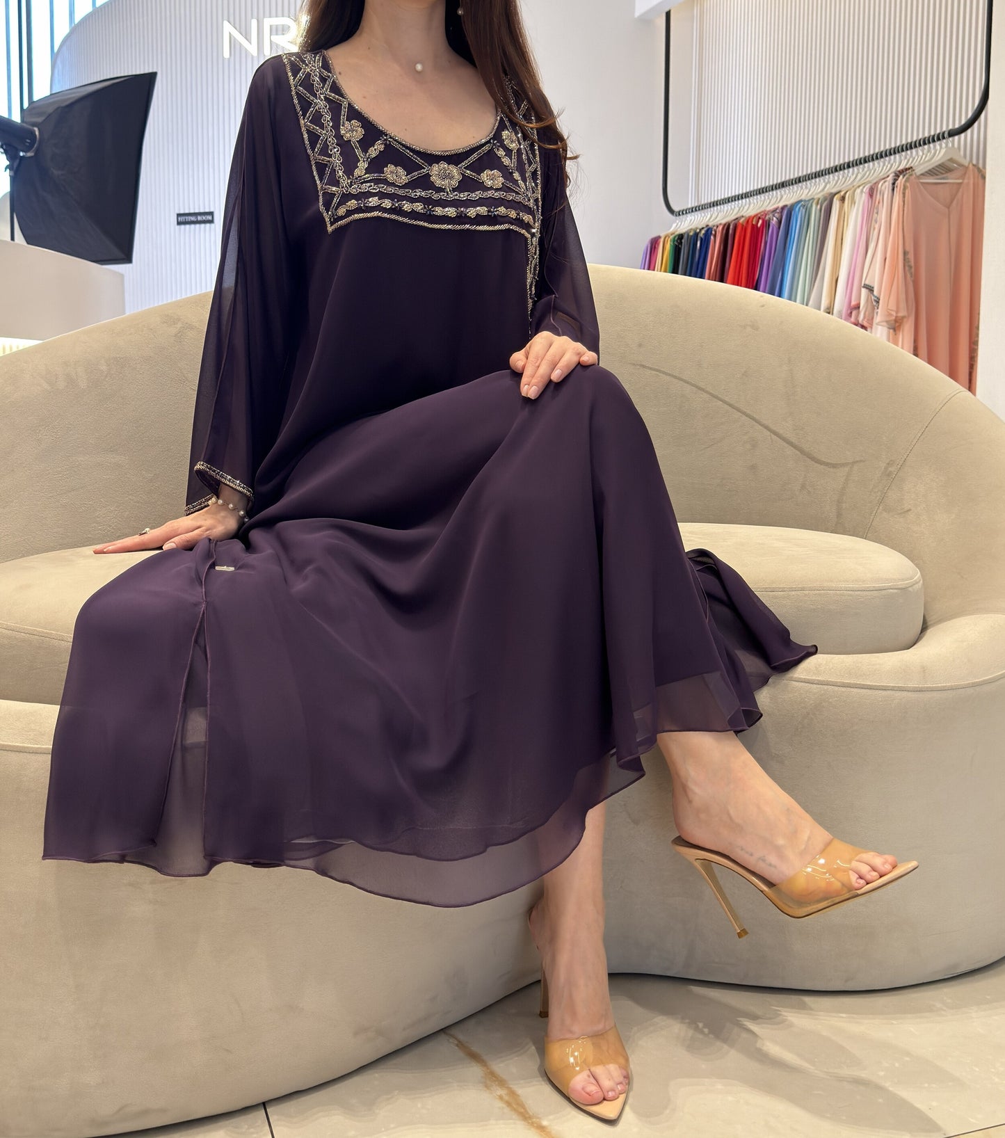 2 Pc Chiffon Handmade Embroidery