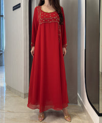2 Pc Chiffon Handmade Embroidery