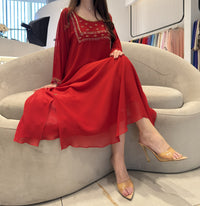 2 Pc Chiffon Handmade Embroidery