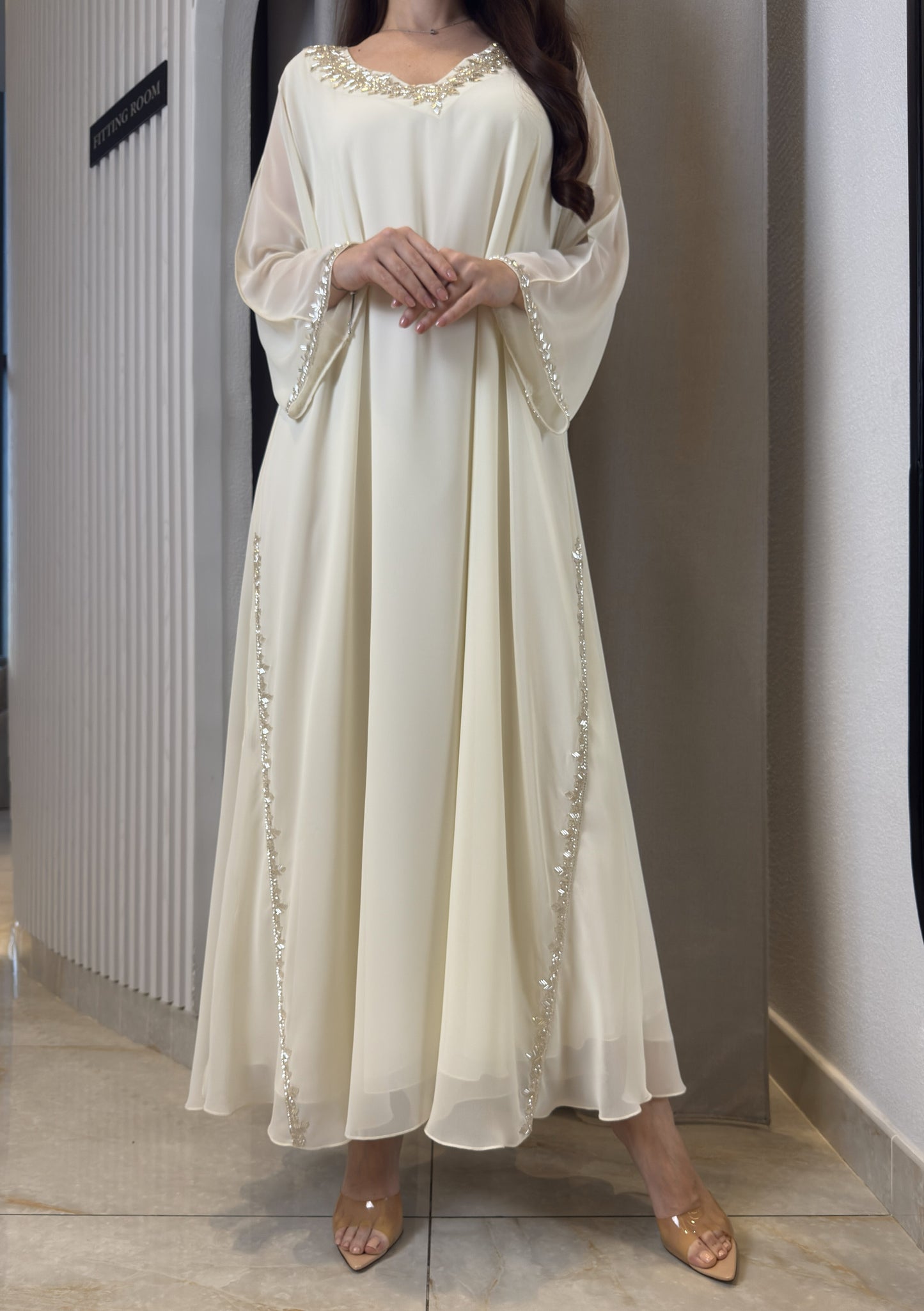 2 Pc Chiffon Handmade Embroidery