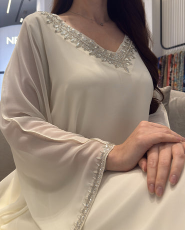 2 Pc Chiffon Handmade Embroidery