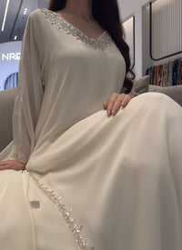 2 Pc Chiffon Handmade Embroidery