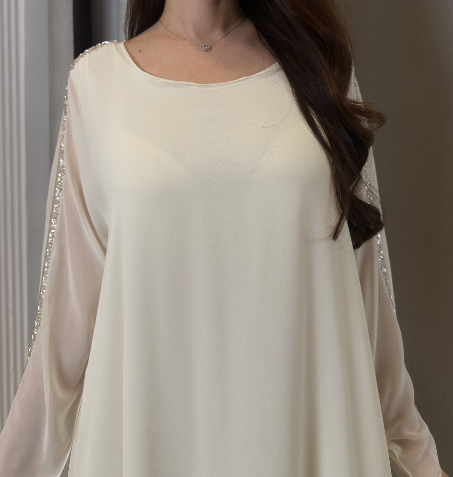 2 Pc Chiffon Handmade Embroidery