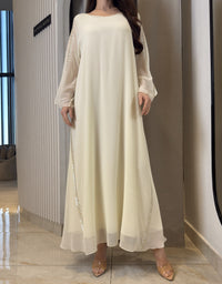 2 Pc Chiffon Handmade Embroidery