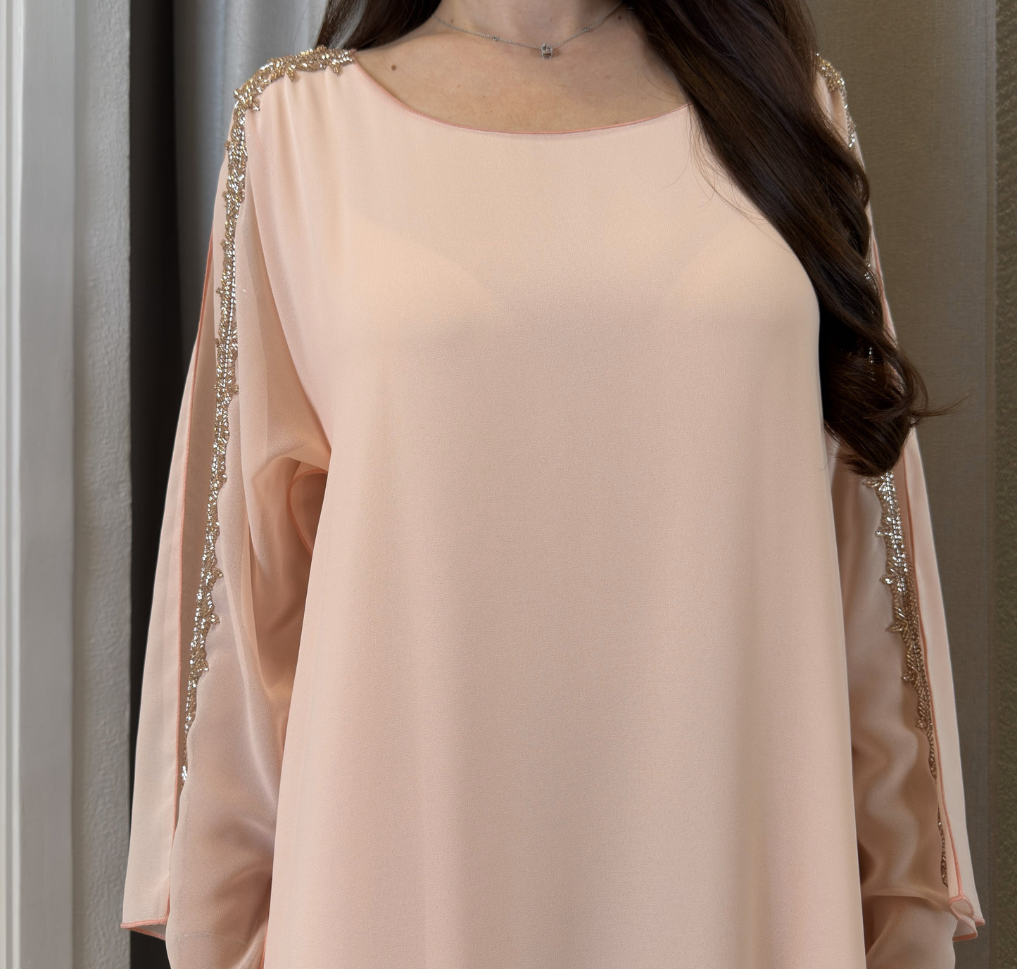 2 Pc Chiffon Handmade Embroidery