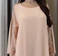 2 Pc Chiffon Handmade Embroidery