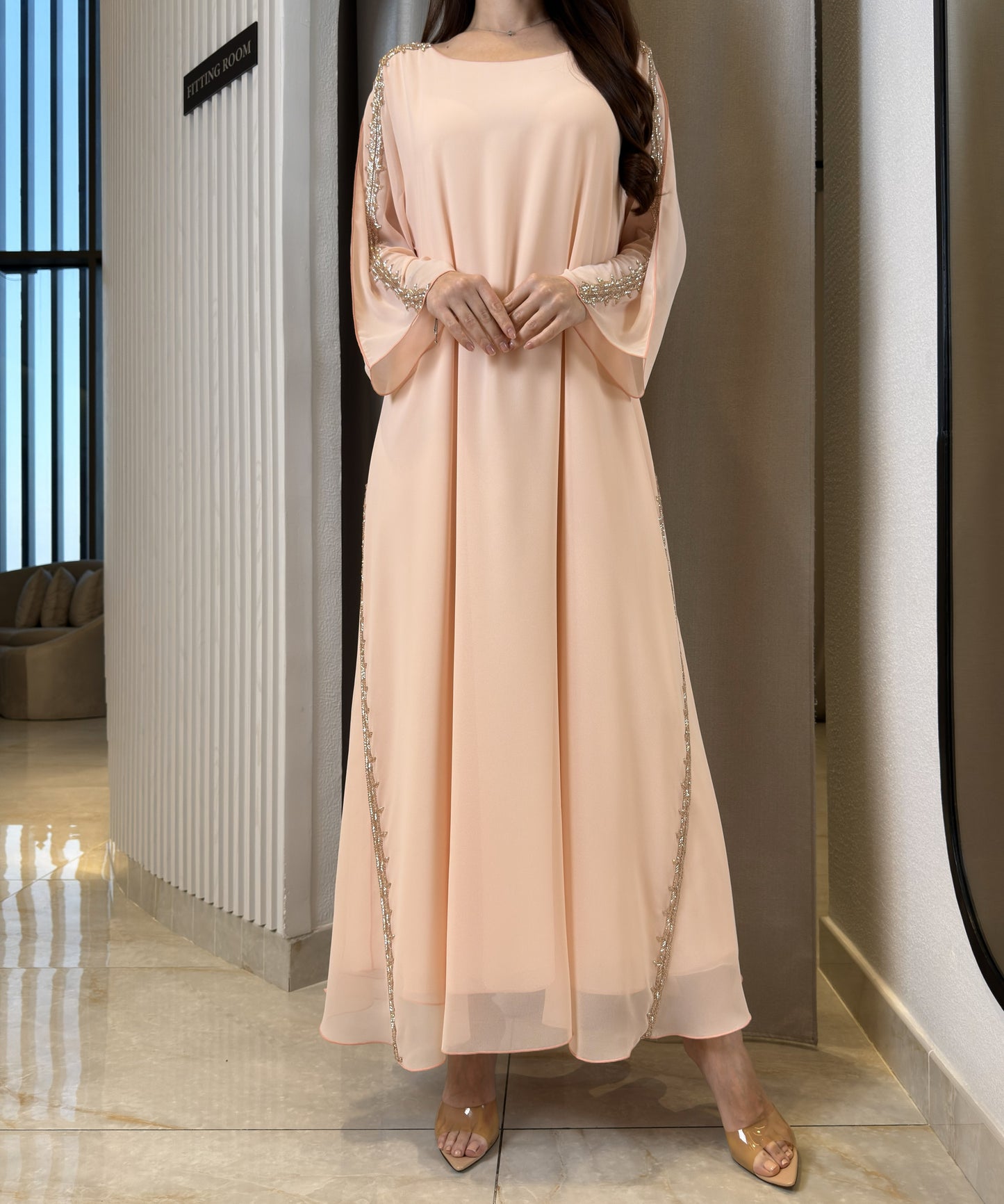 2 Pc Chiffon Handmade Embroidery