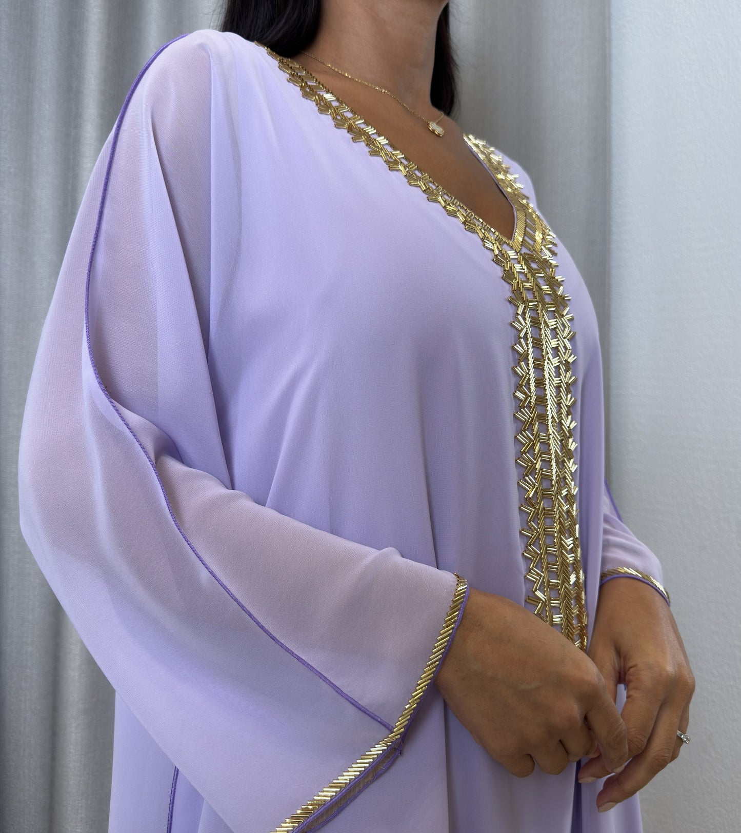 2 Pc Chiffon Handmade Embroidery
