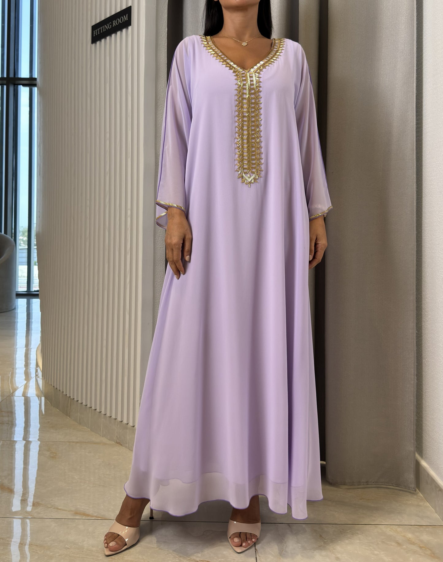 2 Pc Chiffon Handmade Embroidery