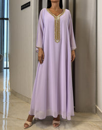 2 Pc Chiffon Handmade Embroidery
