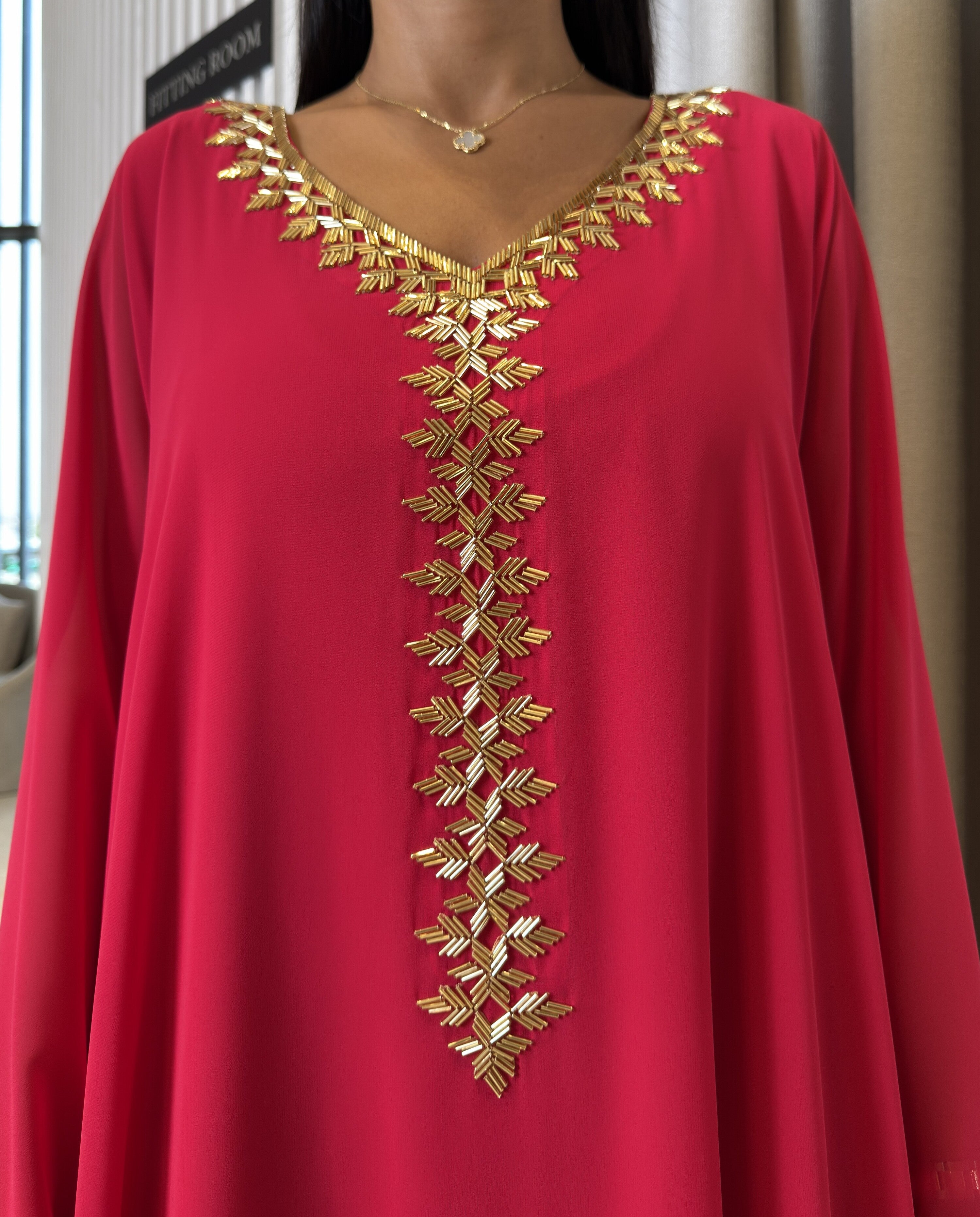 2 Pc Chiffon Handmade Embroidery