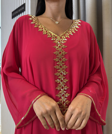 2 Pc Chiffon Handmade Embroidery