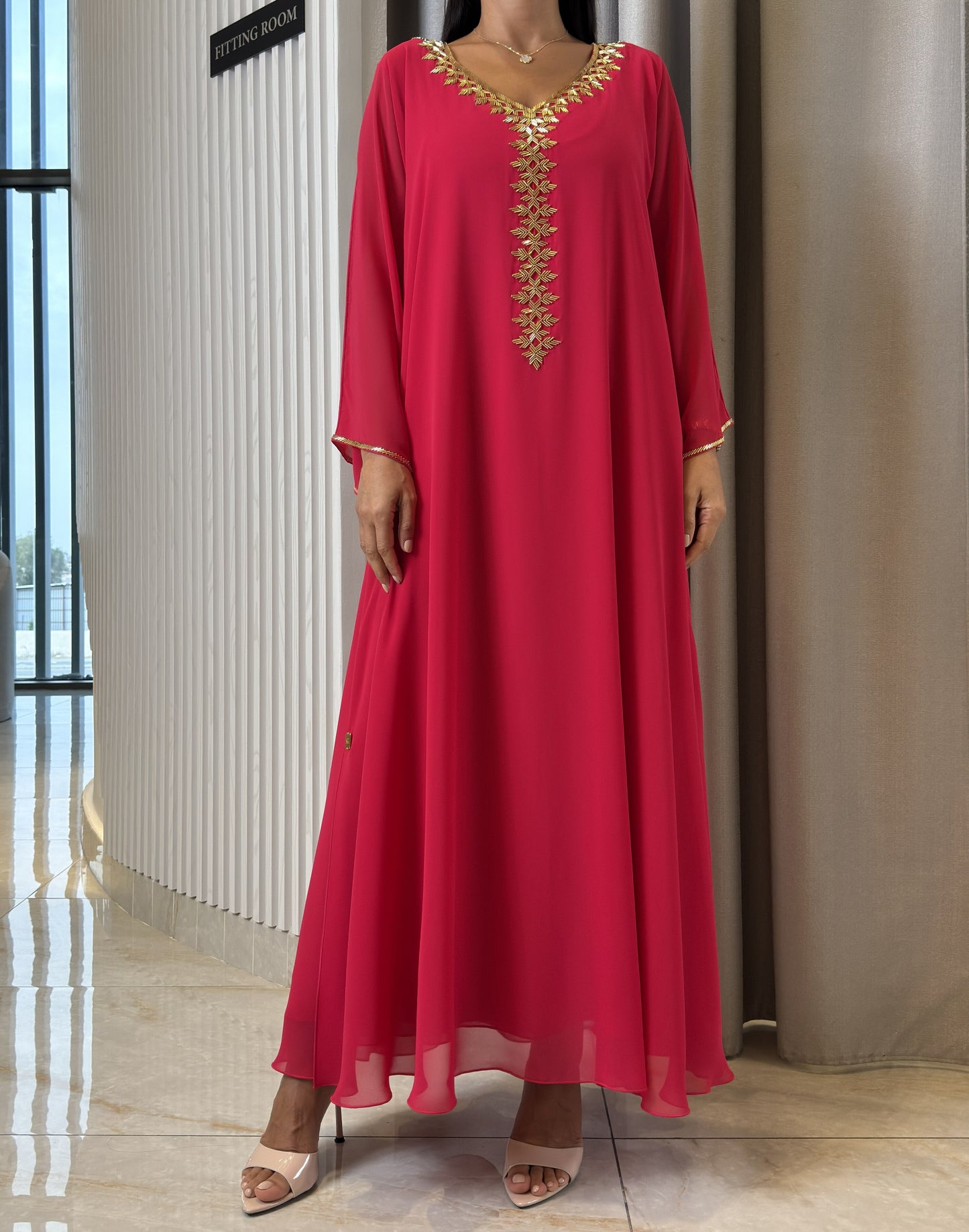 2 Pc Chiffon Handmade Embroidery