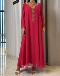 2 Pc Chiffon Handmade Embroidery