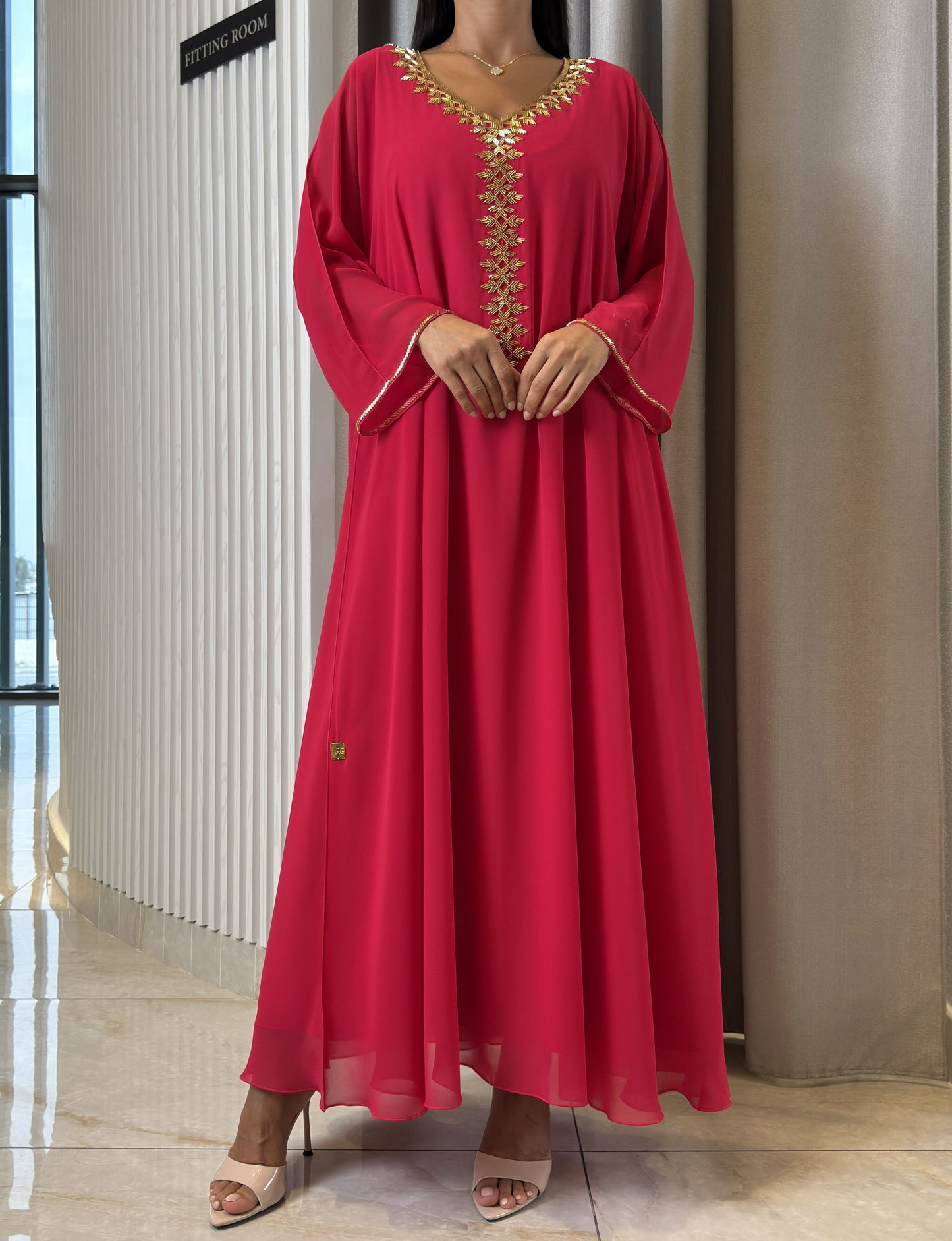 2 Pc Chiffon Handmade Embroidery