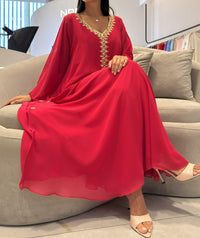 2 Pc Chiffon Handmade Embroidery