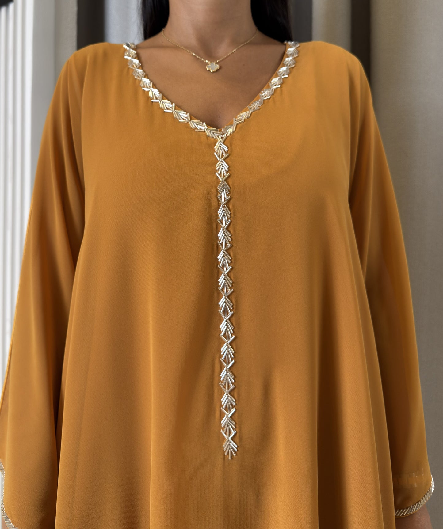 2 Pc Chiffon Handmade Embroidery