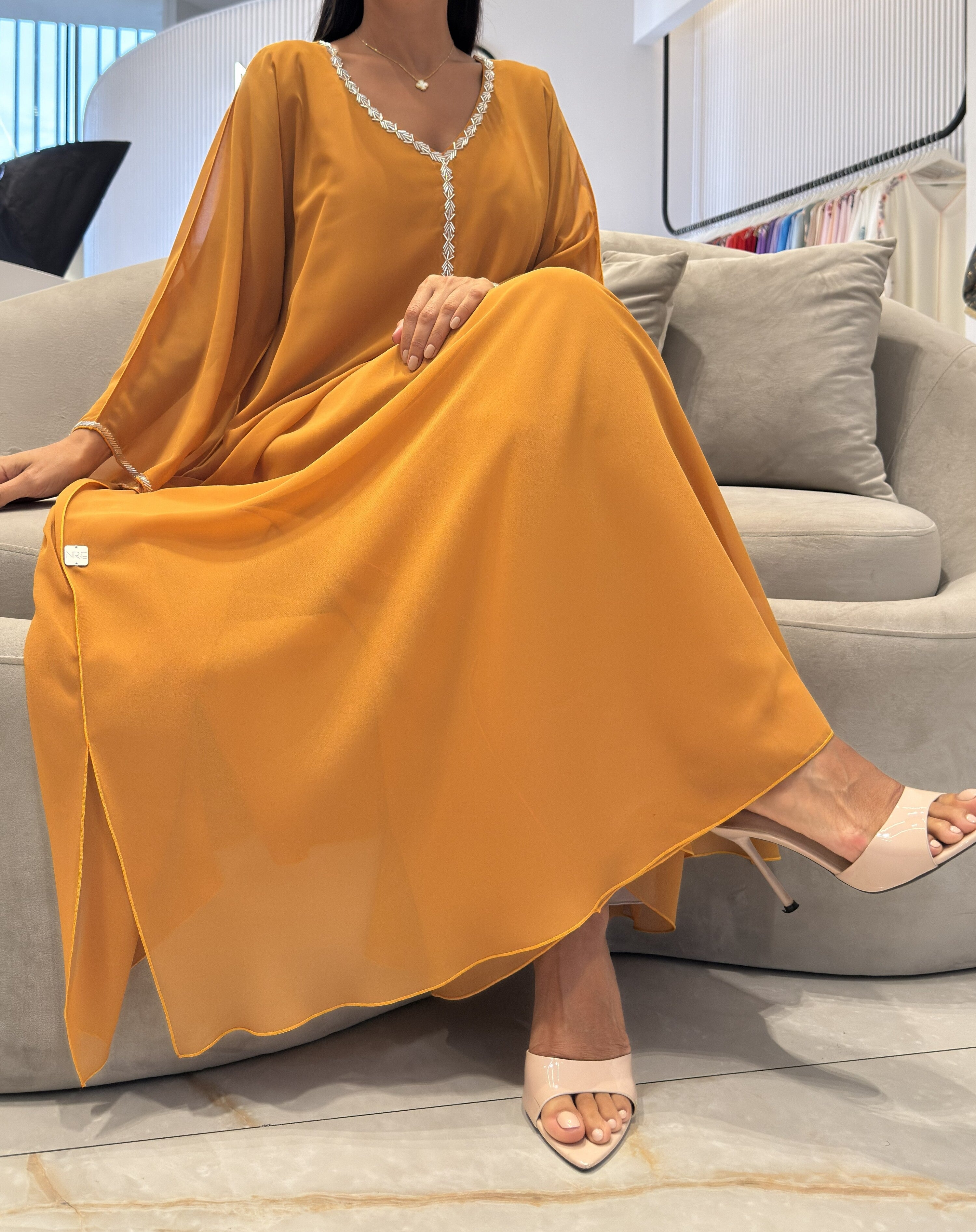 2 Pc Chiffon Handmade Embroidery