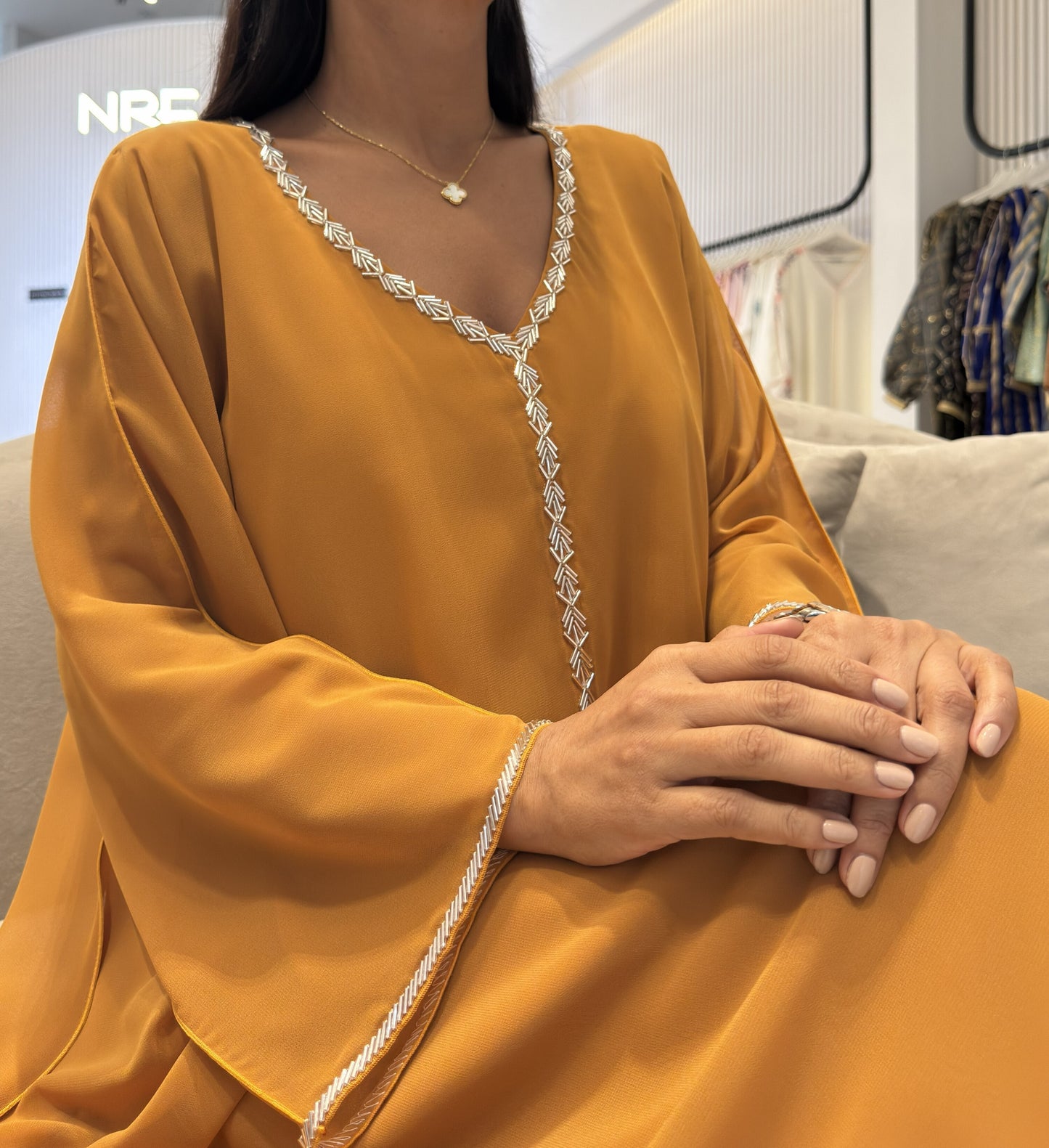 2 Pc Chiffon Handmade Embroidery