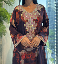 Pure Silk M5awar embroidery