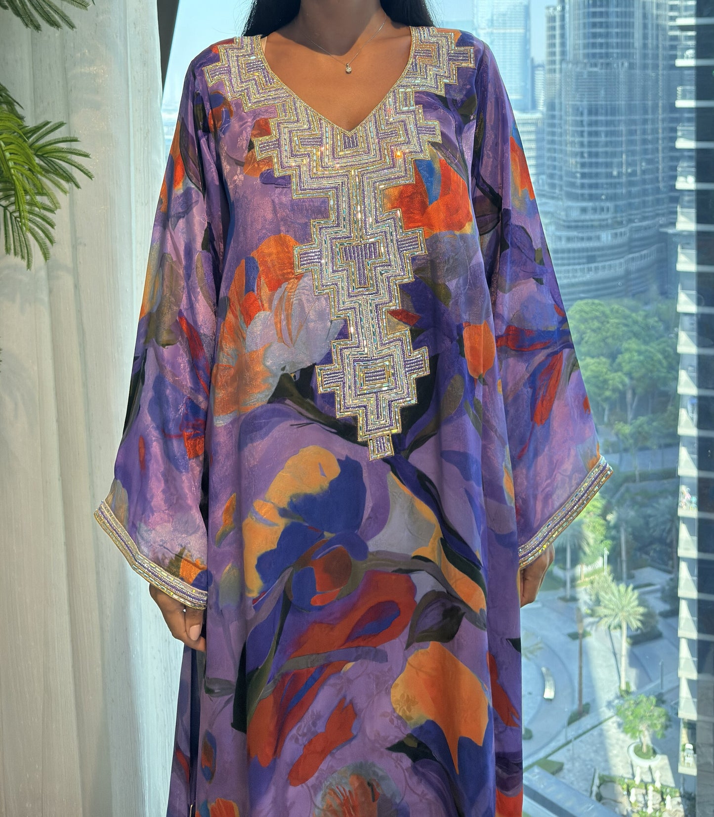 Pure Silk M5awar embroidery