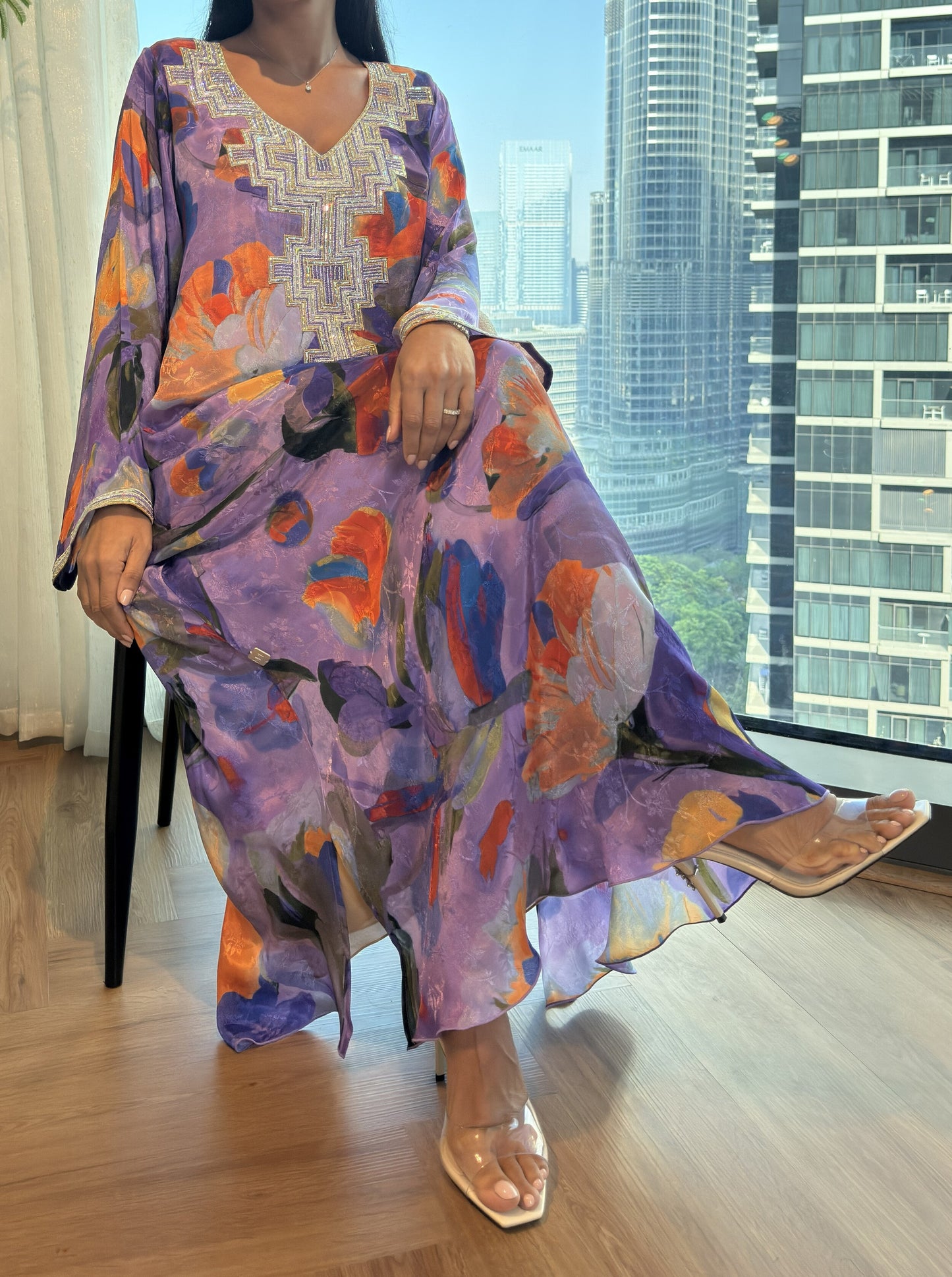 Pure Silk M5awar embroidery