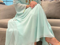 2 Pc Chiffon Handmade Embroidery