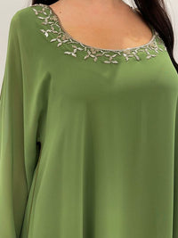 2 Pc Chiffon Handmade Embroidery
