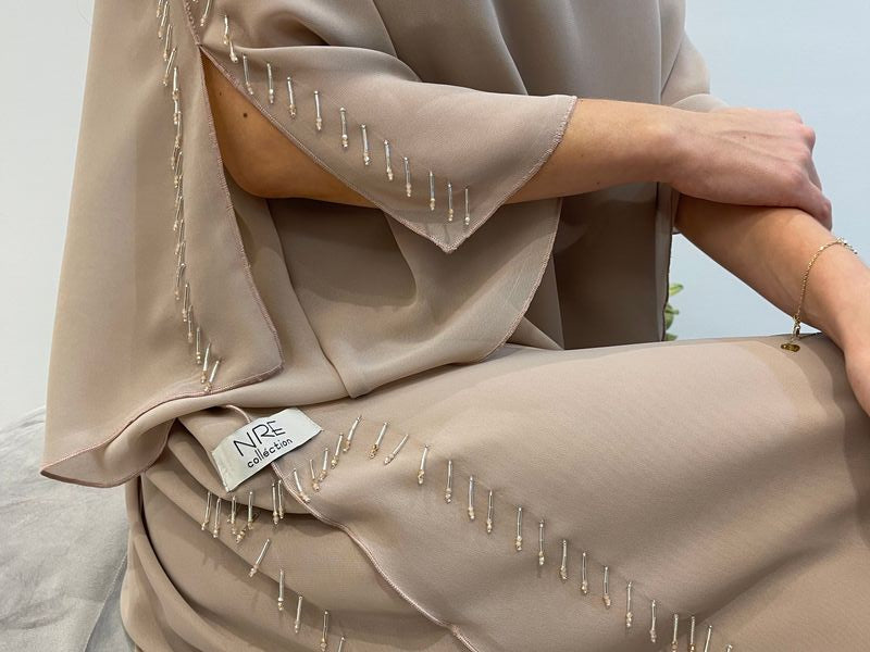 2 Pc Chiffon Handmade Embroidery