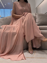 2 Pc Chiffon Handmade Embroidery
