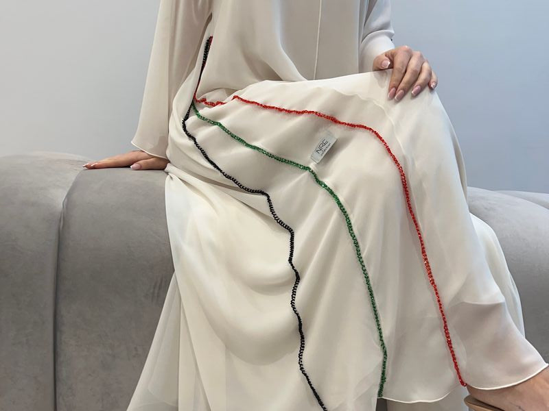 2 pc Chiffon Dress