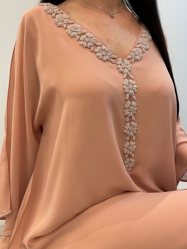 2 Pc Chiffon Handmade Embroidery