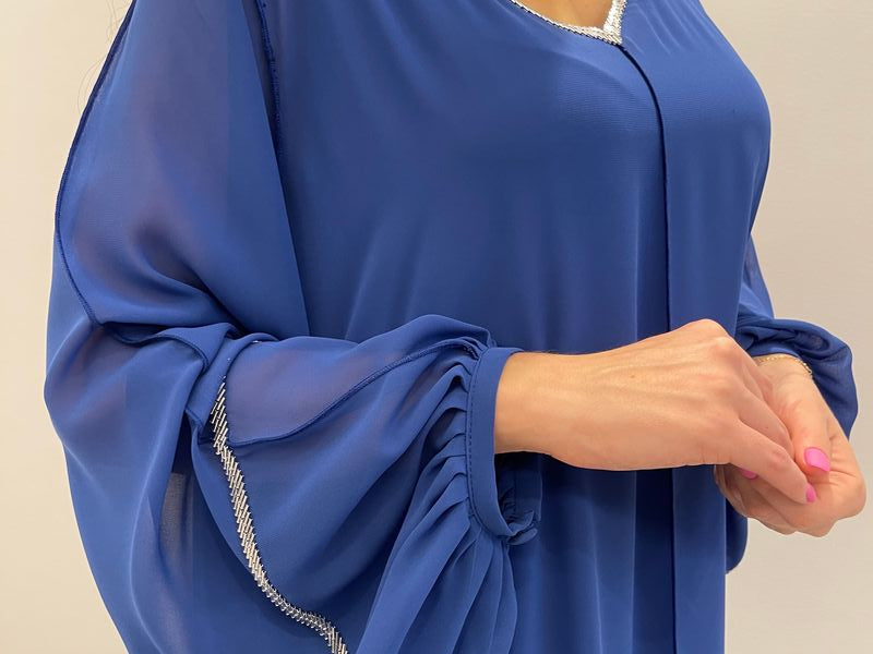 2 Pc Chiffon Handmade Embroidery