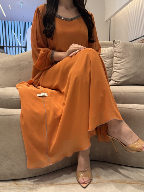 2 Pc Chiffon Handmade Embroidery